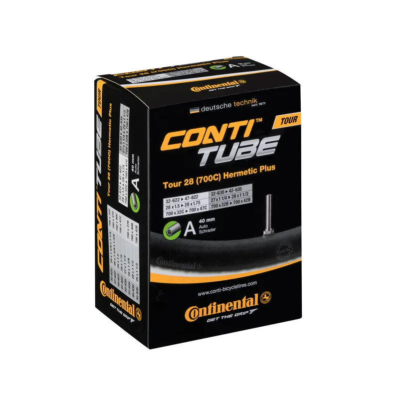 Continental Tour Tube Hermetic Plus Schrader 40mm Valve 26 x 1.30-1.75