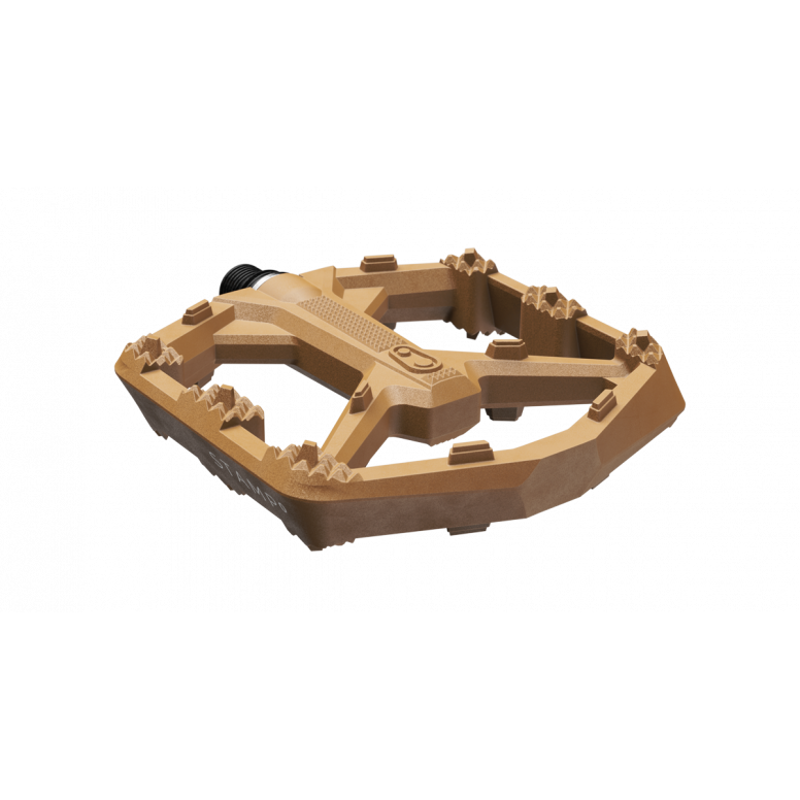Crankbrothers Stamp 0 Flat Mountain Bike Pedals - Brown-1