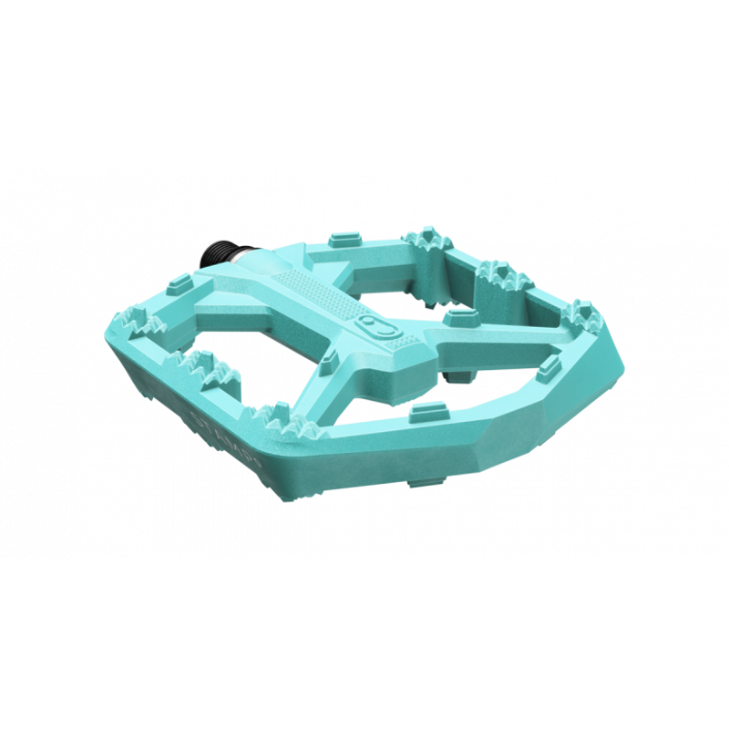 Crankbrothers Stamp 0 Flat Mountain Bike Pedals - Turquoise-1