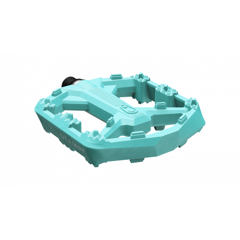 Crankbrothers Stamp 0 Flat Mountain Bike Pedals - Turquoise-5