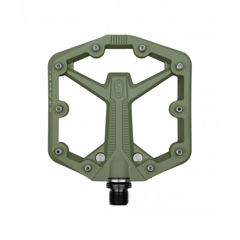 Crankbrothers Stamp 1 Gen 2 Flat Mountain Bike Pedal Green