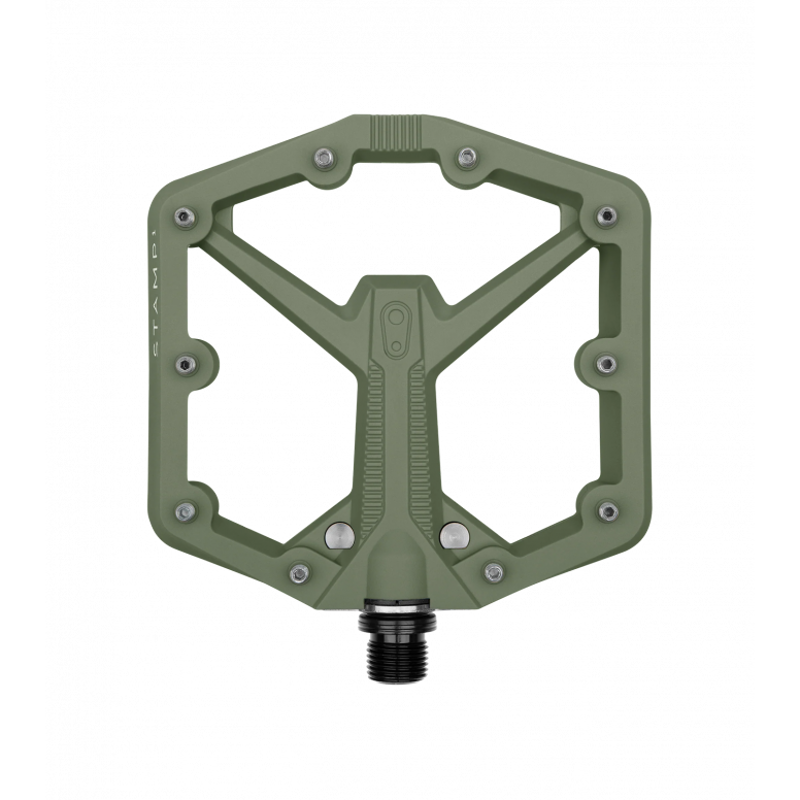 Crankbrothers Stamp 1 Gen 2 Flat Mountain Bike Pedal - Green-1