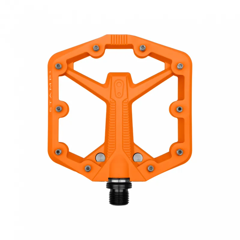 Crankbrothers Stamp 1 Gen 2 Flat Mountain Bike Pedals - Orange-1