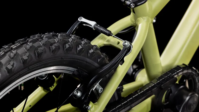 2026 Cube Acid 160 Kids Bike - Light Olive/Orange-6