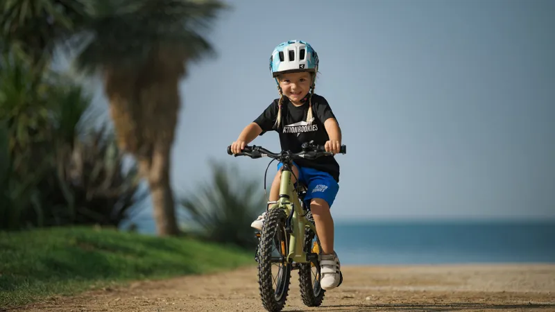 2026 Cube Acid 160 Kids Bike - Light Olive/Orange-1