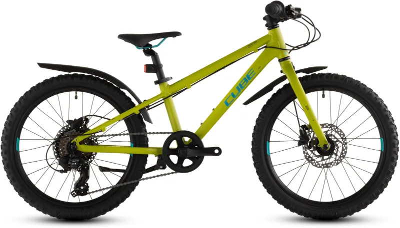 2026 Cube Acid 200 Disc FE Kids Mountain Bike - Lizard/Blue