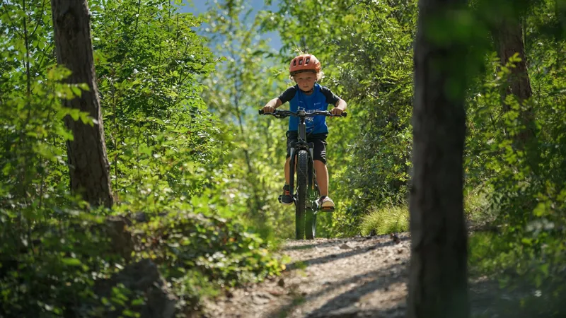 Cube Acid 240 Allroad Kids Mountain Bike - Deep Cobalt/Apple-1