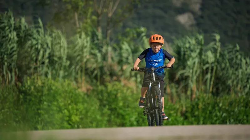 2026 Cube Acid 240 Disc Kids Mountain Bike - Galactic/Cyan-1