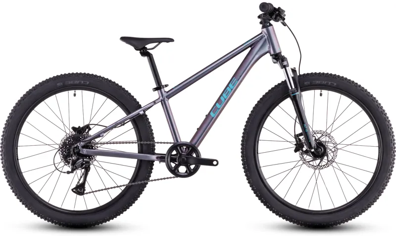2026 Cube Acid 240 Disc Kids Mountain Bike - Galactic/Cyan