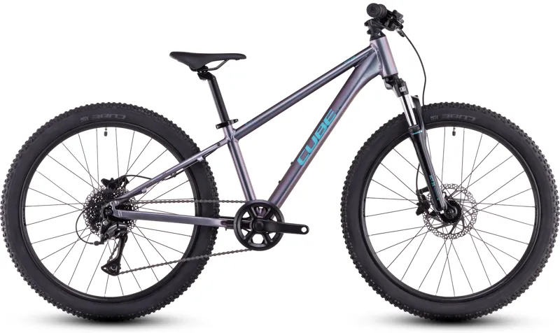 2026 Cube Acid 240 Disc Kids Mountain Bike - Galactic/Cyan