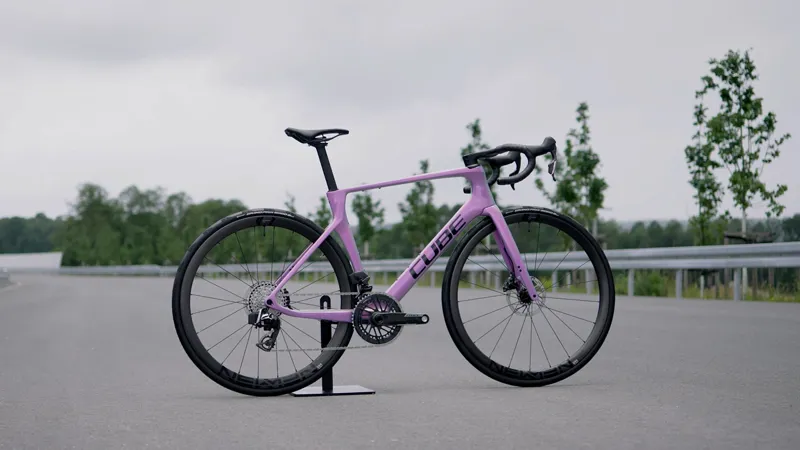 2026 Cube Agree C:62 SLX Road Bike - Cosmic Purple/Black-2