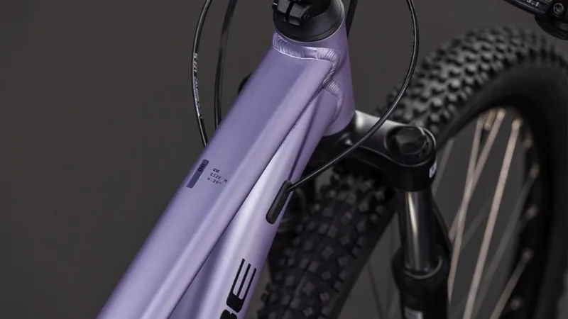 2026 Cube Aim One Hardtail Mountain Bike - Light Purple/Chrome-6