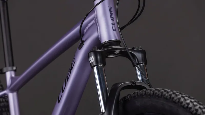 2026 Cube Aim One Hardtail Mountain Bike - Light Purple/Chrome-2