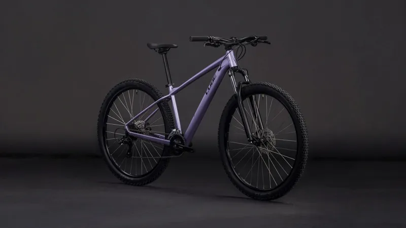 2026 Cube Aim One Hardtail Mountain Bike - Light Purple/Chrome-1