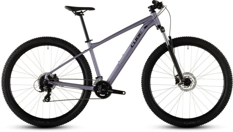 2026 Cube Aim One Hardtail Mountain Bike - Light Purple/Chrome