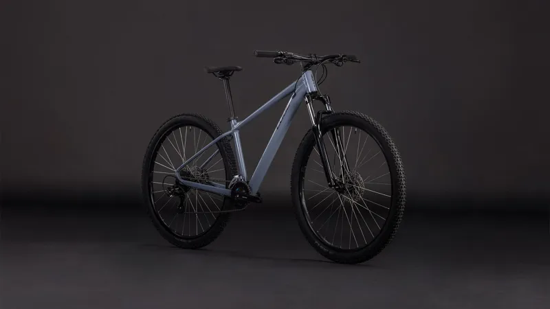 2026 Cube Aim One Hardtail Mountain Bike - Smoke/Black-2