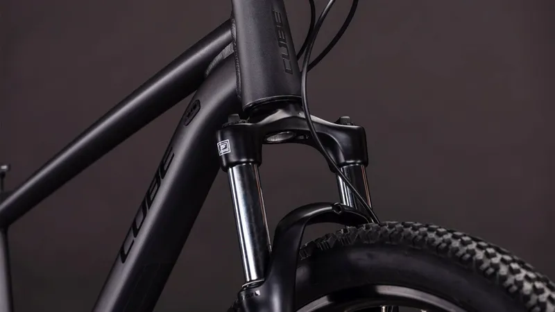 2026 Cube Aim Pro Hardtail Mountain Bike - Slate Black/Black-6