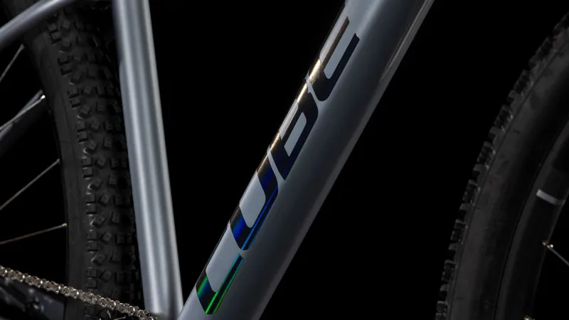 2025 Cube Aim Race Mountain Bike - Slate Grey/Rainbow Black - Size Small-2