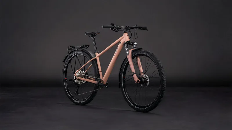 2026 Cube Aim SLX FE Hardtail Mountain Bike - Blush Rose/Black-2