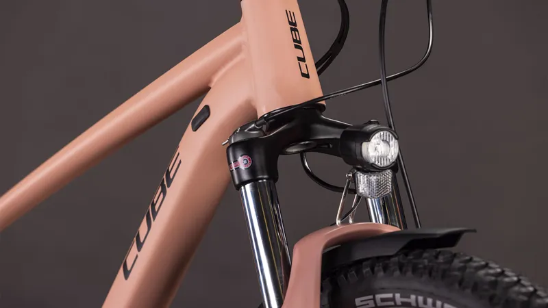 2026 Cube Aim SLX FE Hardtail Mountain Bike - Blush Rose/Black-7