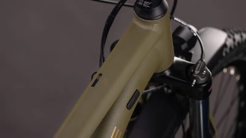 2026 Cube Aim SLX FE Hardtail Mountain Bike - Dusty Olive/Gold-3