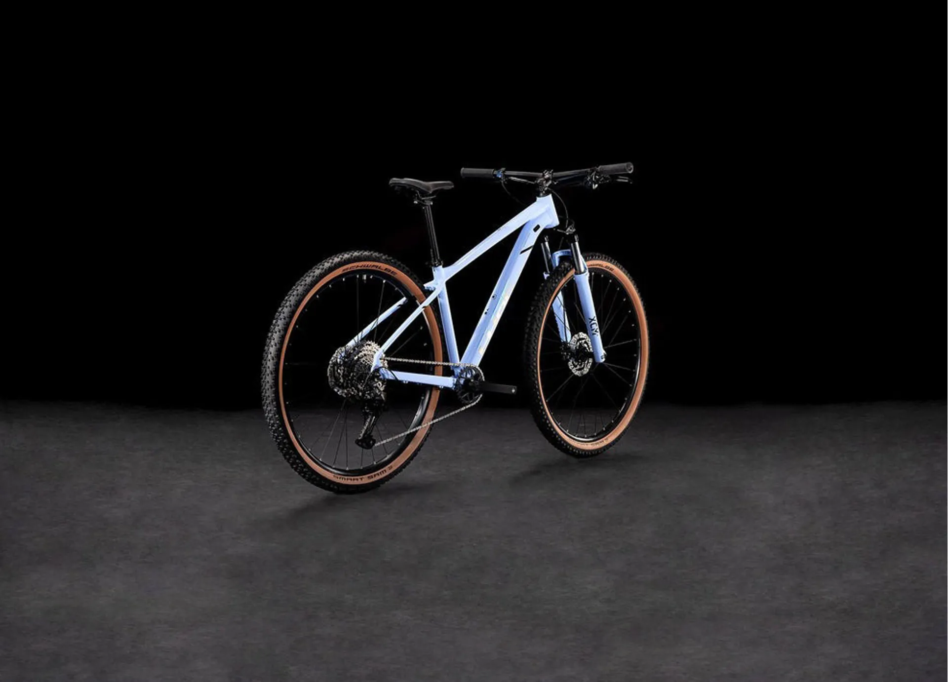 2025 Cube Aim SLX Hardtail Mountain Bike - Blue/Blossom/Pearl