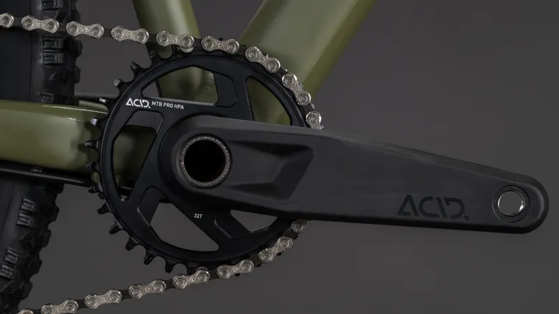 2026 Cube Aim SLX Hardtail Mountain Bike - Dusty Olive/Gold-5