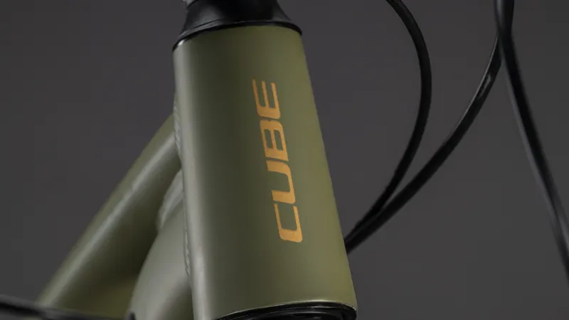 2026 Cube Aim SLX Hardtail Mountain Bike - Dusty Olive/Gold-2