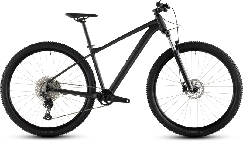 2026 Cube Aim SLX Hardtail Mountain Bike - Slate Black/Black
