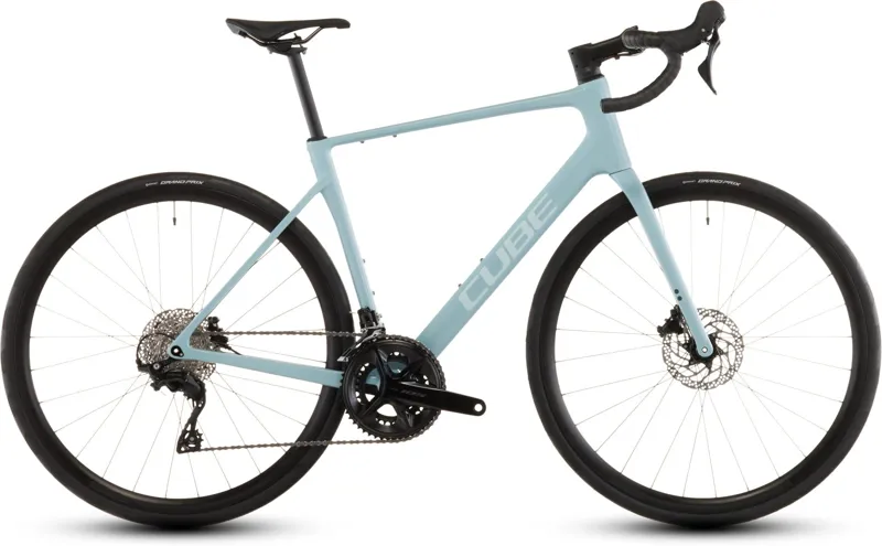 2026 Cube Attain C:62 Race Road Bike - Skylight Blue/Cyan