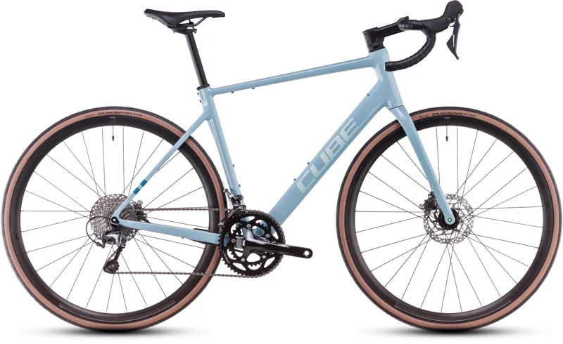 2025 Cube Attain Race Road Bike Teal Grey Ice