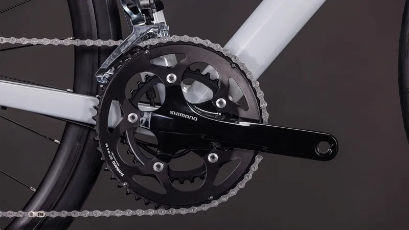 2026 Cube Attain Race Road Bike - Fog Grey/Shift-5