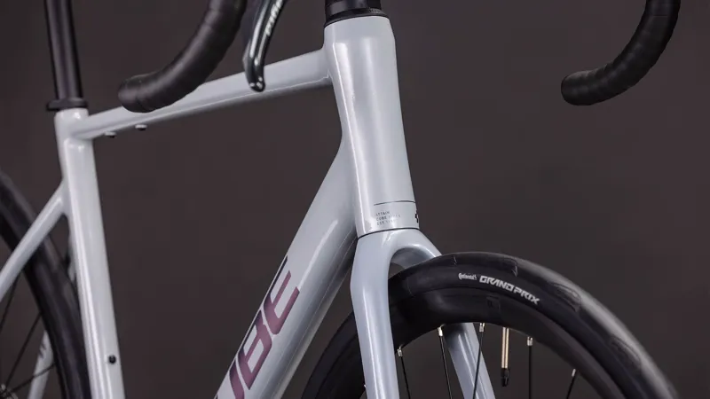 2026 Cube Attain Race Road Bike - Fog Grey/Shift-6