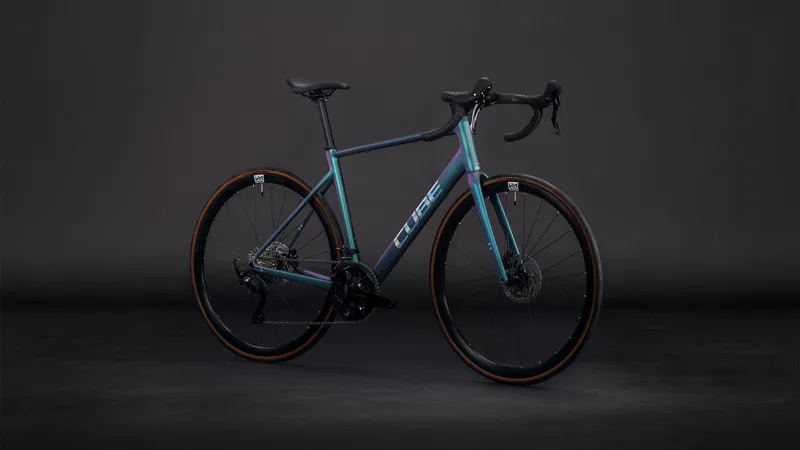 2026 Cube Attain SLX Road Bike - Smaragd Grey/Prism-2