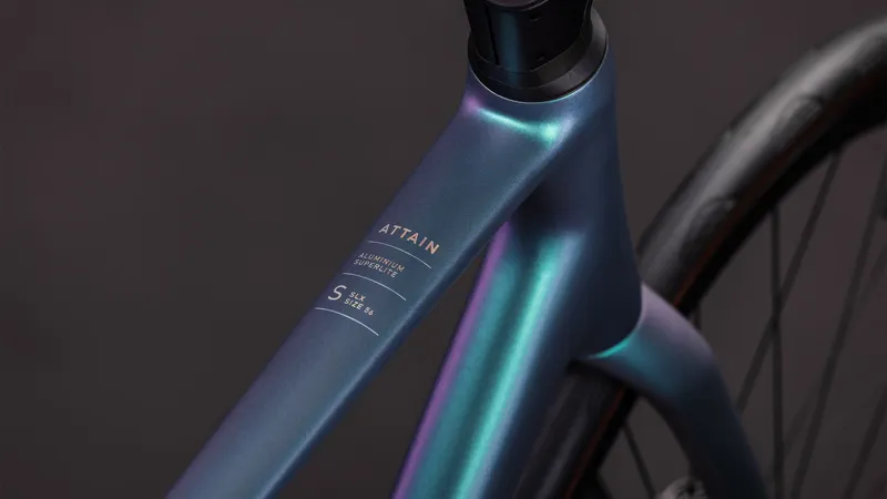 2026 Cube Attain SLX Road Bike - Smaragd Grey/Prism-3