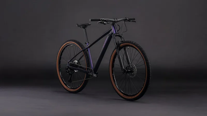 2026 Cube Attention SLX Hardtail Mountain Bike - Purple Galaxy/Black-2