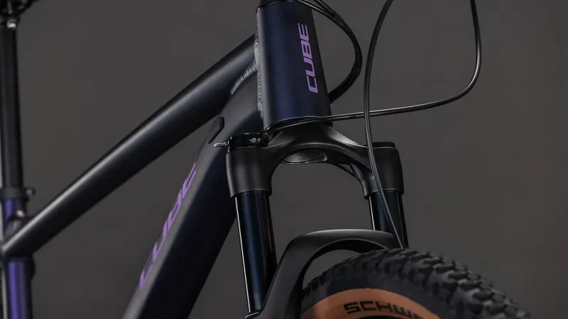 2026 Cube Attention SLX Hardtail Mountain Bike - Purple Galaxy/Black-7