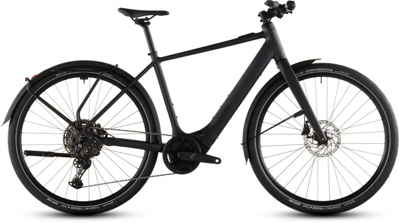 2026 Cube Editor Hybrid Pro 400X FE Electric Bike - Coal/Prism