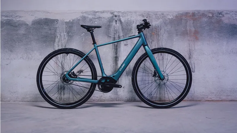 2026 Cube Editor Hybrid SLT 400X Electric Bike - Smaragdgrey/Prism-1