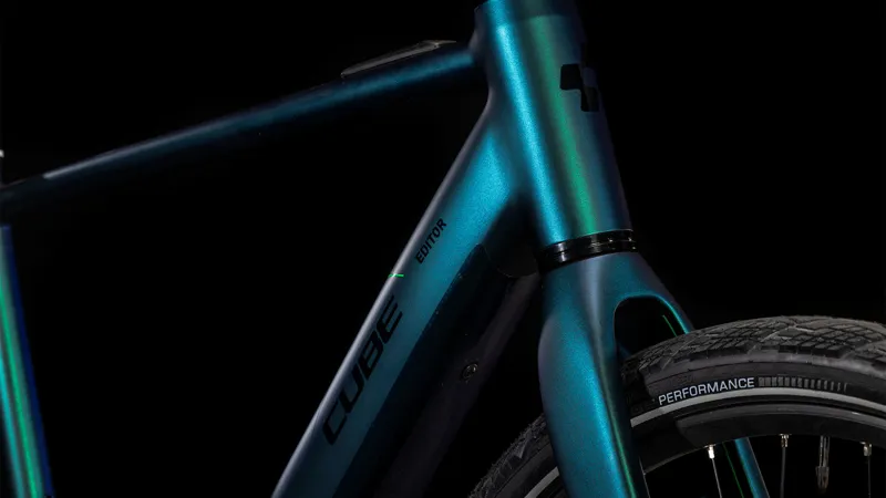 2025 Cube Editor Hybrid SLT 400X Electric Hybrid Bike - Goblin - Small-2