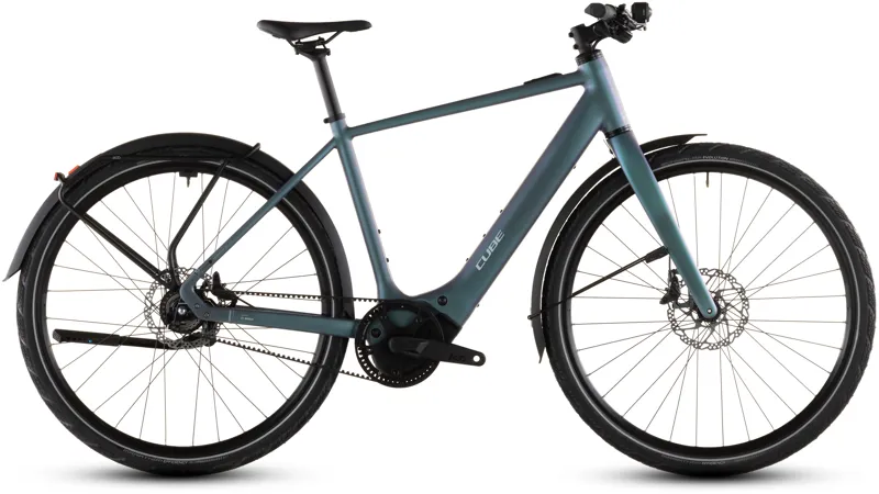 2026 Cube Editor Hybrid SLT 400X FE Electric Bike - Smaragdgrey/Prism