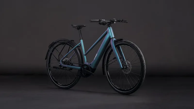 2026 Cube Editor Hybrid SLT 400X FE Trapeze Electric Bike - Grey/Prism-2