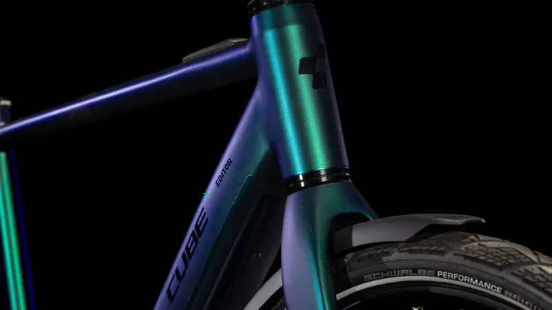 2025 Cube Editor Hybrid SLT FE 400X Electric Bike - Goblin/Glossy - Size Medium-2