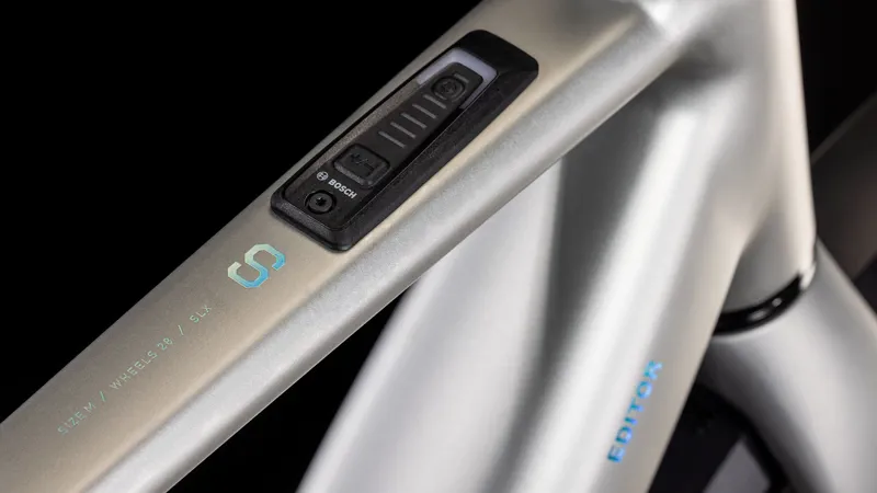 2025 Cube Editor Hybrid SLX FE 400X Electric Hybrid Bike - Grey - X-Large-9