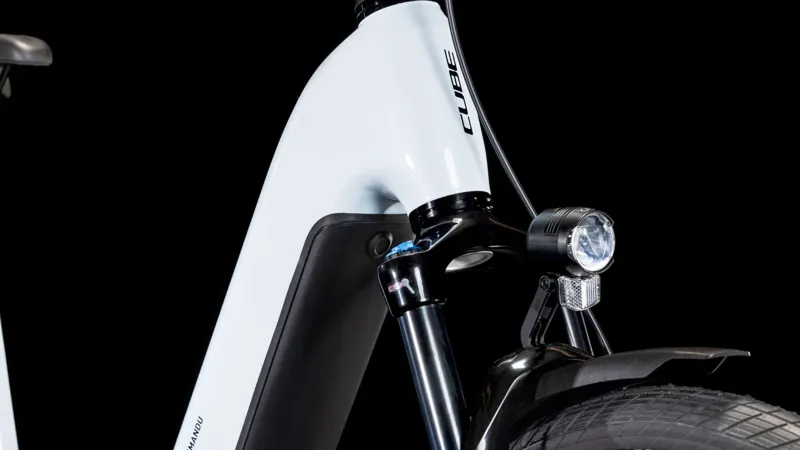 2025 Cube Kathmandu Hybrid One 800 Easy Entry E-Bike - Polar White - Small-6