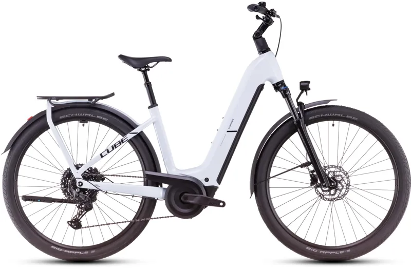 2025 Cube Kathmandu Hybrid One 800 Easy Entry E-Bike - Polar White - Small