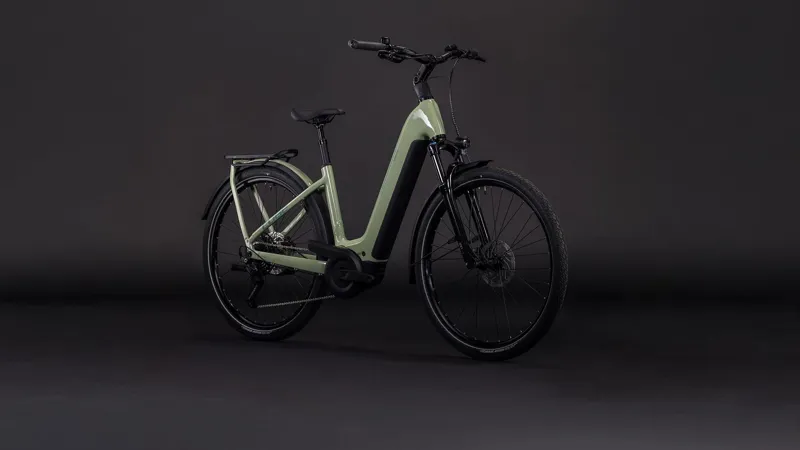 2026 Cube Kathmandu Hybrid One 800 Easy Entry Electric Bike - Pea/Green-2