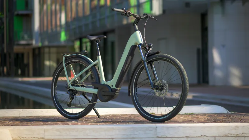 2026 Cube Kathmandu Hybrid One 800 Easy Entry Electric Bike - Pea/Green-1