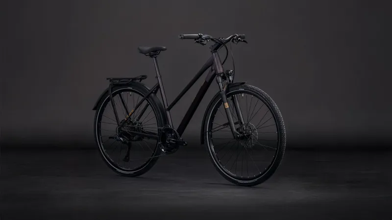 2026 Cube Kathmandu SLX Trapeze Hybrid Bike - Solar Eclipse/Gold-2