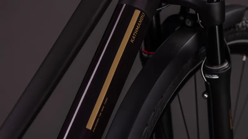 2026 Cube Kathmandu SLX Trapeze Hybrid Bike - Solar Eclipse/Gold-4